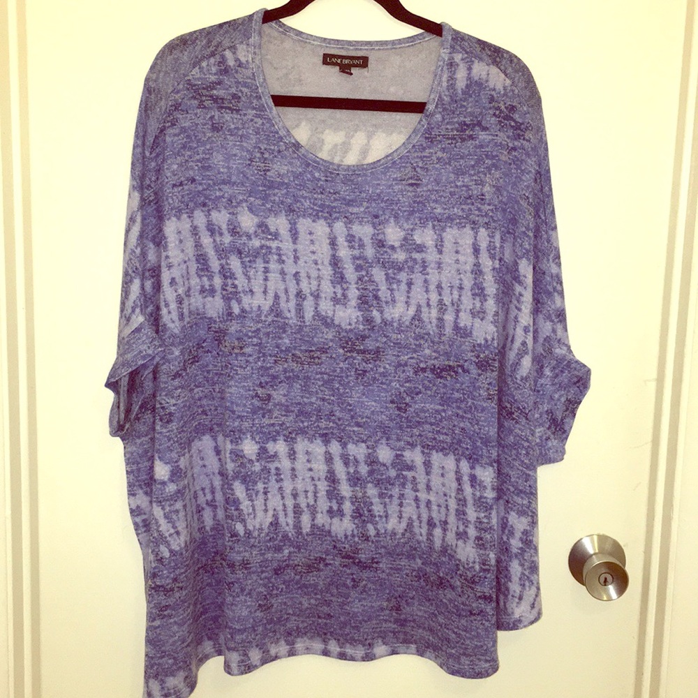 Lane Bryant  Bat-Wing Sleeve Asymmetrical Sweater